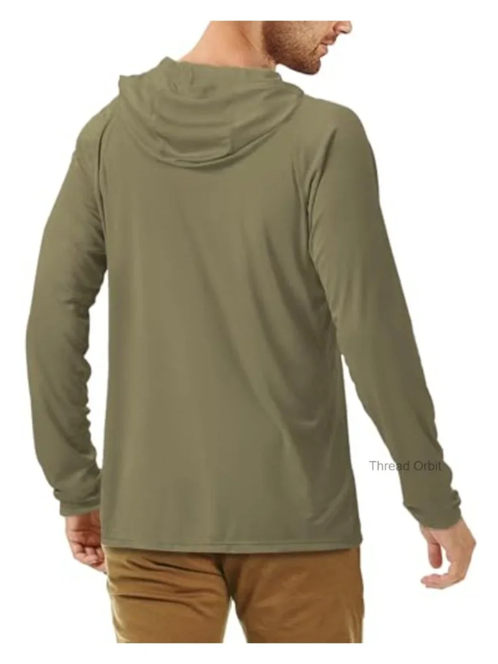 UPF 50+ Long Sleeve Sun Protection Hoodie Rash Guard for Fishing Hiking Running